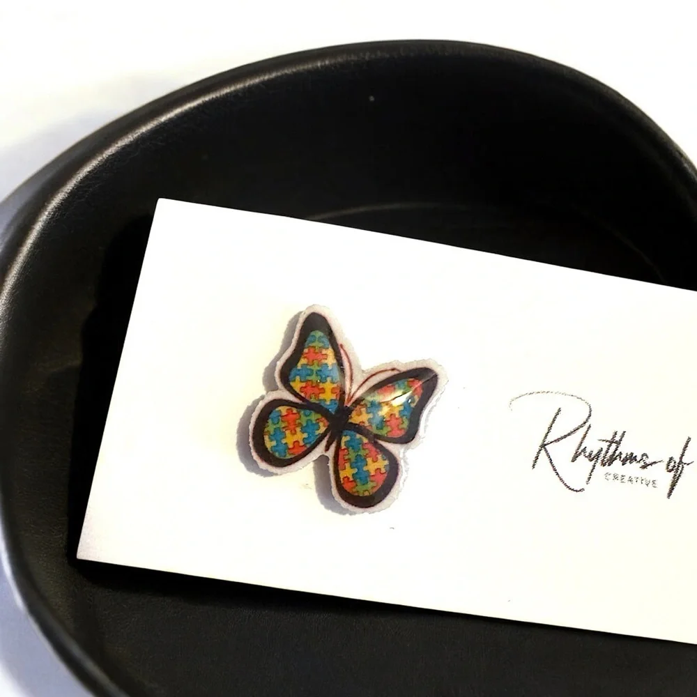 Stand Out for a Cause: Charming Autism Awareness Studs! 🧩✨NWT Stud Earrings